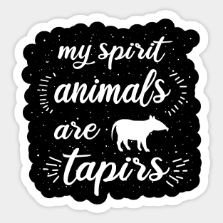 Tapir Horoskop Spirit animal Sternzeichen Fan Sticker